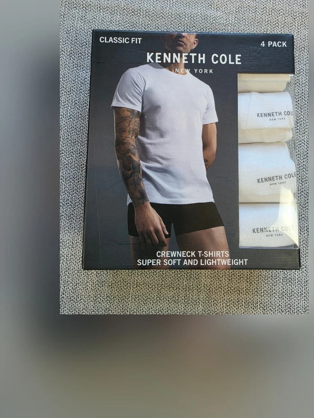 Kenneth Cole Men's Crewneck T-Shirts 4-Pack - White